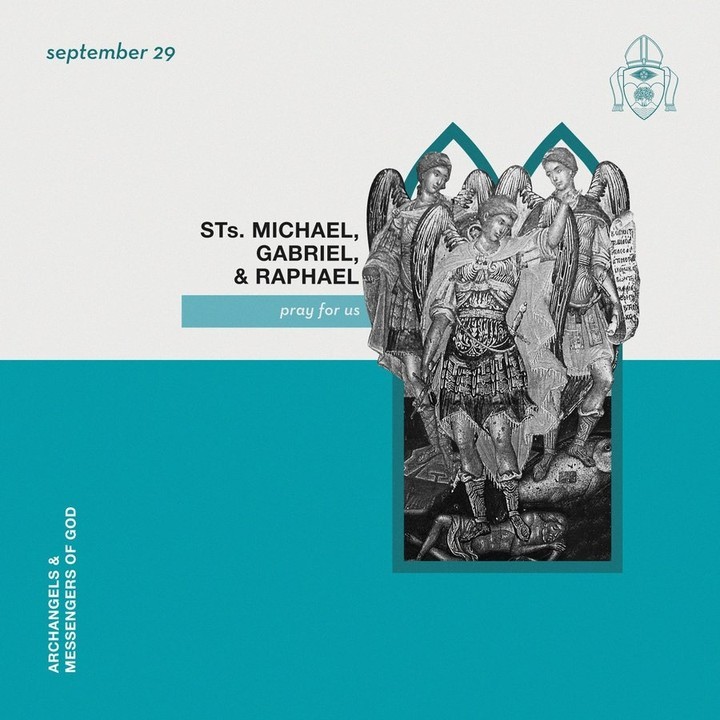 Today’s the feast of Sts. Michael, Gabriel, and Raphael, archangels. 🙏⁠
⁠
St. Michael, protector - pray for us!⁠
St. Gabriel, messenger - pray for us!⁠
St. Raphael, healer - pray for us!
