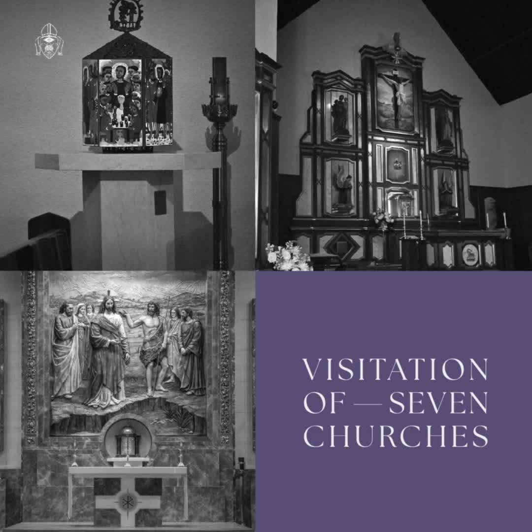 Bring a friend or family member on Holy Thursday after the conclusion of Mass at your parish to spend dome time in quiet prayer and Adoration of the Lord through the Visitation of Seven Churches.
Restoring an ancient tradition, At participating locations throughout our Diocese, quiet prayer and Adoration will be held throughout Holy Thursday night and conclude on Good Friday at 6AM.
Find participating locations and guided mediations through the link in our bio.