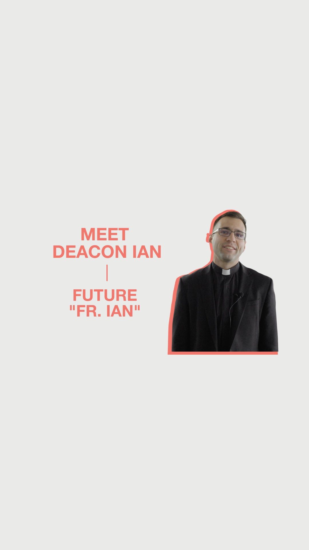 Get to know the future priests of our Diocese! Today, meet Deacon Ian Gaston (soon to be Father Ian Gaston). Once ordained, he will serve at St. Irenaeus in Cypress.
👉 We invite you on June 10 to pray with us at our Priesthood Ordination as @oc.bishop ordains three new priests, including Deacon Ian, into our Diocese. The Mass at Christ Cathedral will begin at 10 AM.
Interested in learning more about Vocations and God’s plan for your life? Visit rcbo.org/vocations (link in bio).