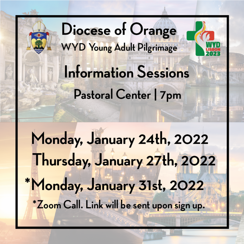 Youth and Young Adult Ministry hosting information sessions for young