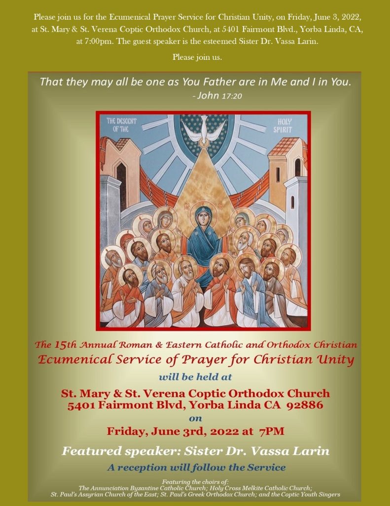 Ecumenical Prayer Service for Christian Unity