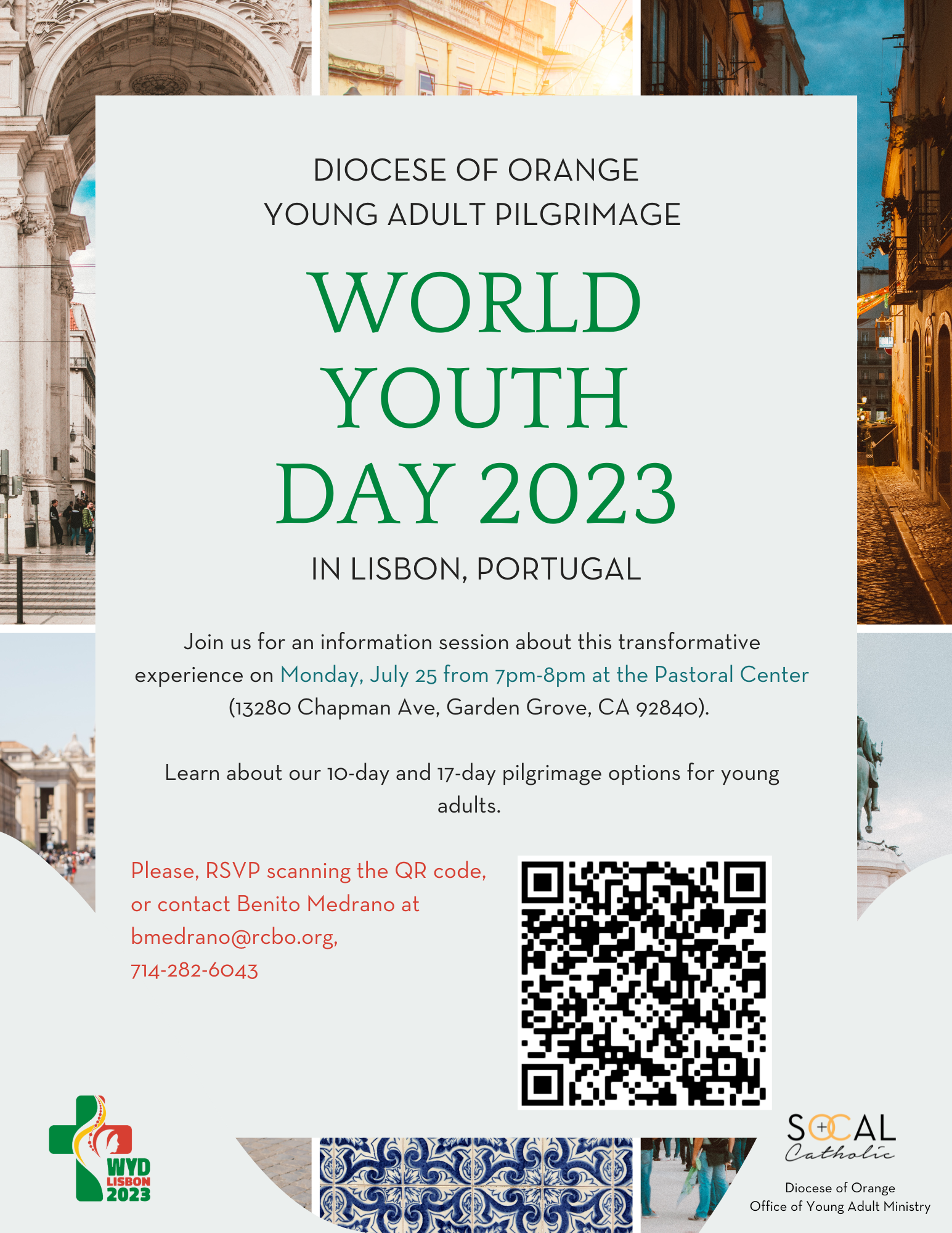 Diocese of Orange Young Adult Pilgrimage World Youth Day 2023 RCBO
