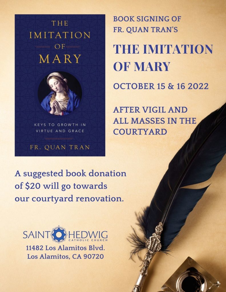 Book signing of Fr. Quan Tran’s “The Imitation of Mary”