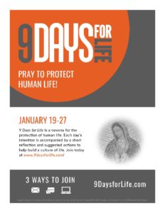 9 Days for Life: January 19-27