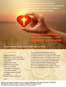 National Marriage Week: Feb. 7 to 14