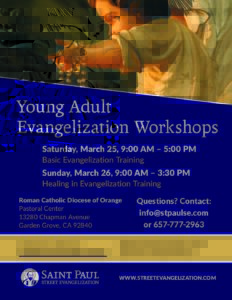Young Adult Evangelization Workshops