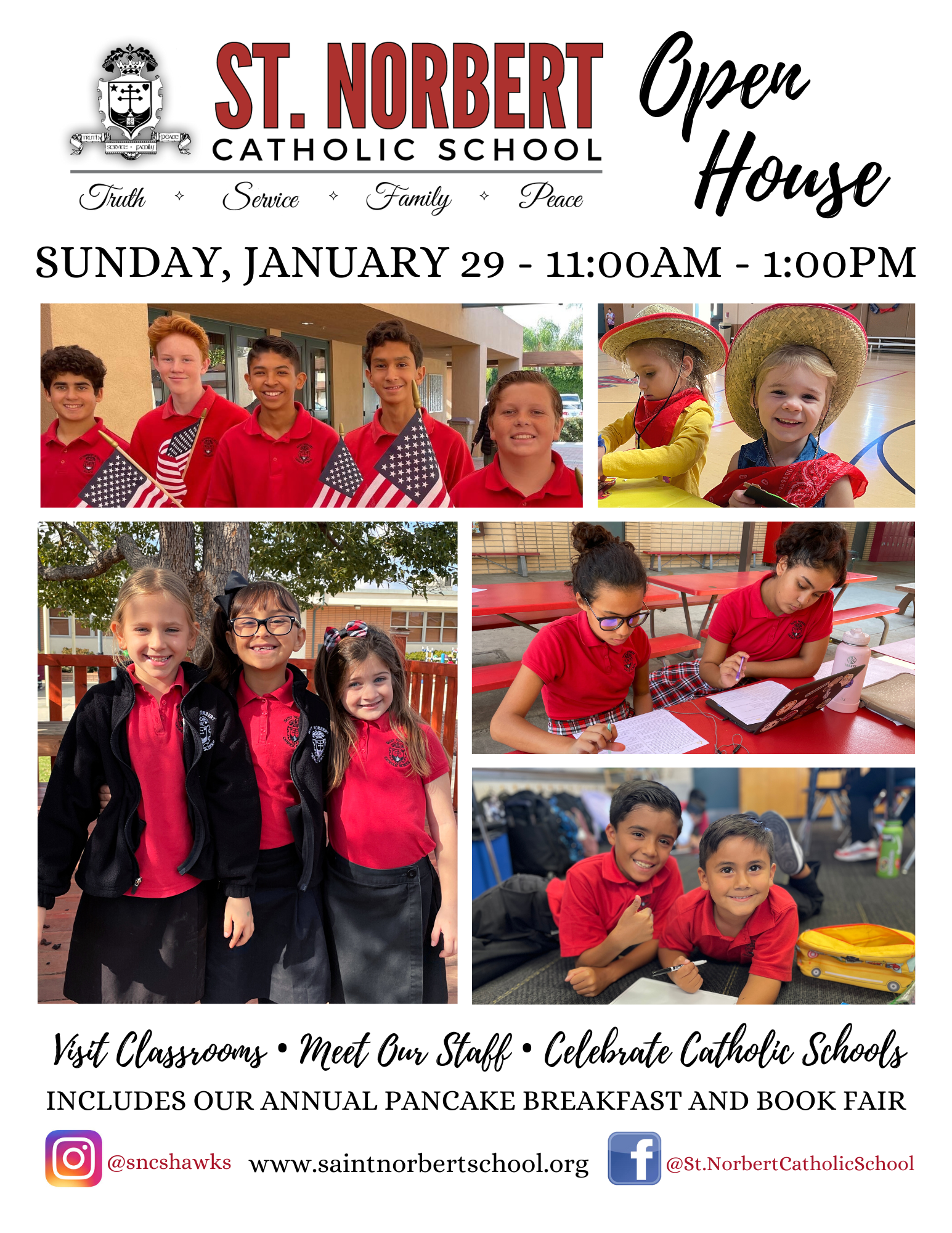 St. Norbert Open House 23 Flyer