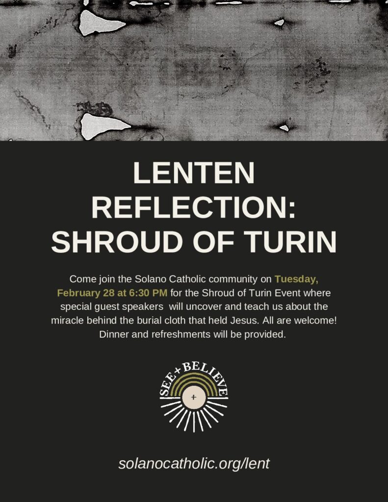 Lenten Reflection: Shroud of Turin Event