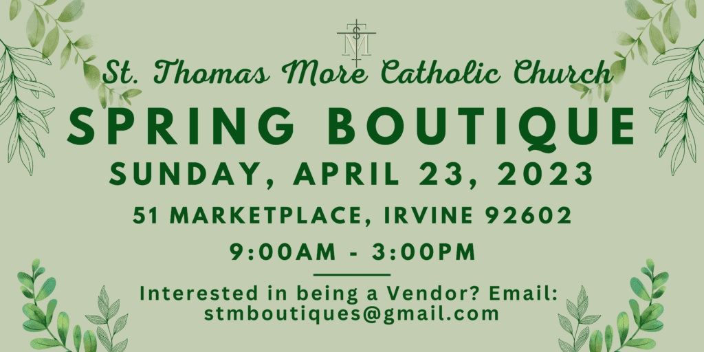 St. Thomas More Spring Boutique