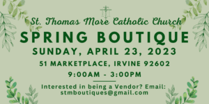 St. Thomas More Spring Boutique