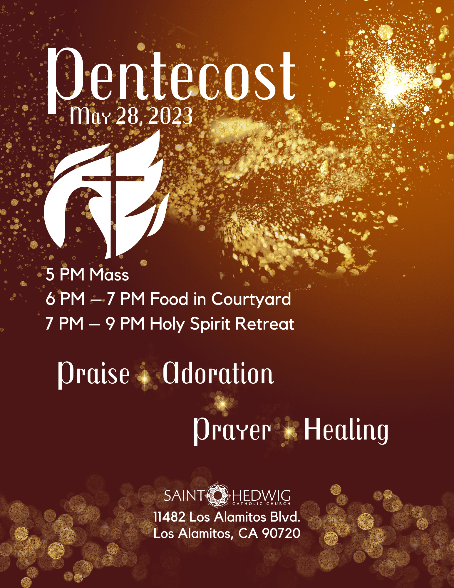 2023 04 28 pentecost healing service flyer