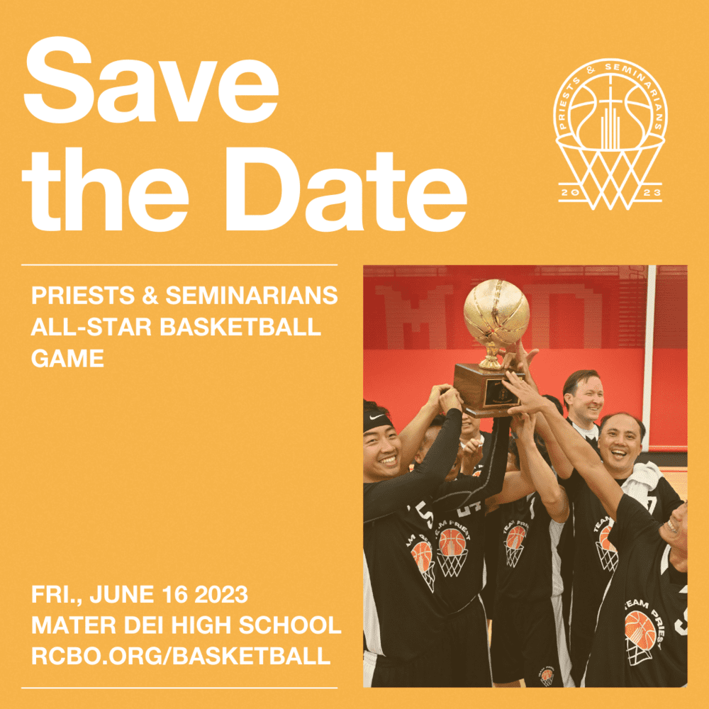 Save the Date: Priests & Seminarians All-Star Basketball Game