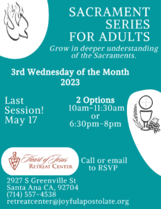 Series for Adults on the Sacraments
