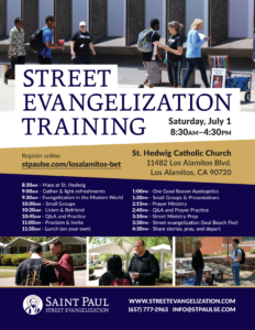 St. Paul Street Evangelization Training @ St. Hedwig