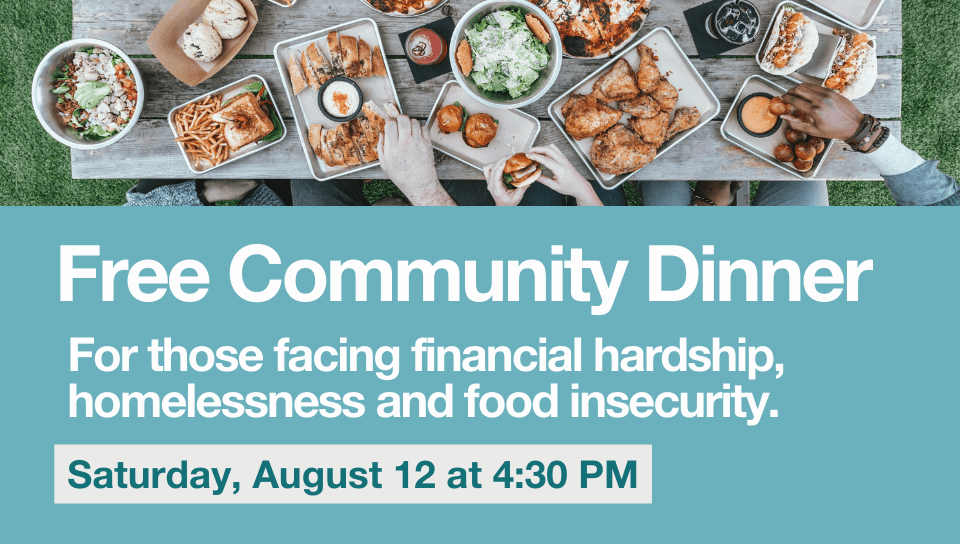 Free community dinner for those facing hardship