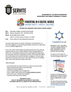 Servite High School: Parenting in a Digital World