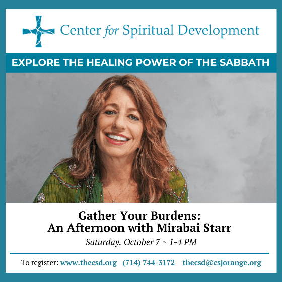 An Afternoon with Mirabai Starr: Explore the Healing Power of the Sabbath
