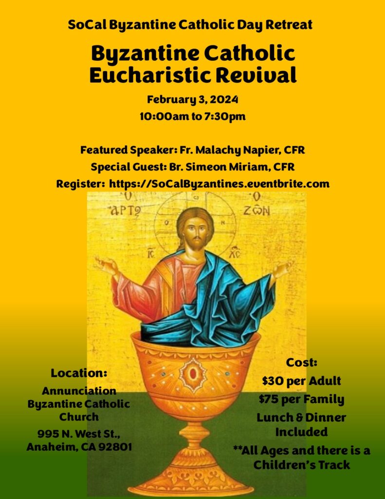 SoCal Byzantine Catholic Day Retreat